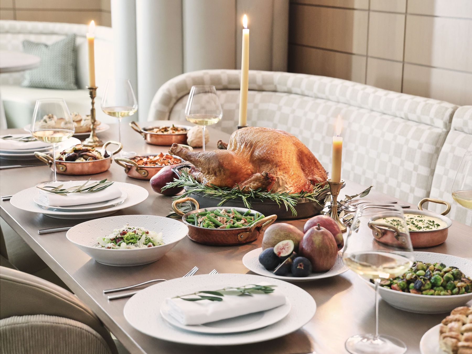 Thanksgiving dinner, turkey and sides at Lex Yard